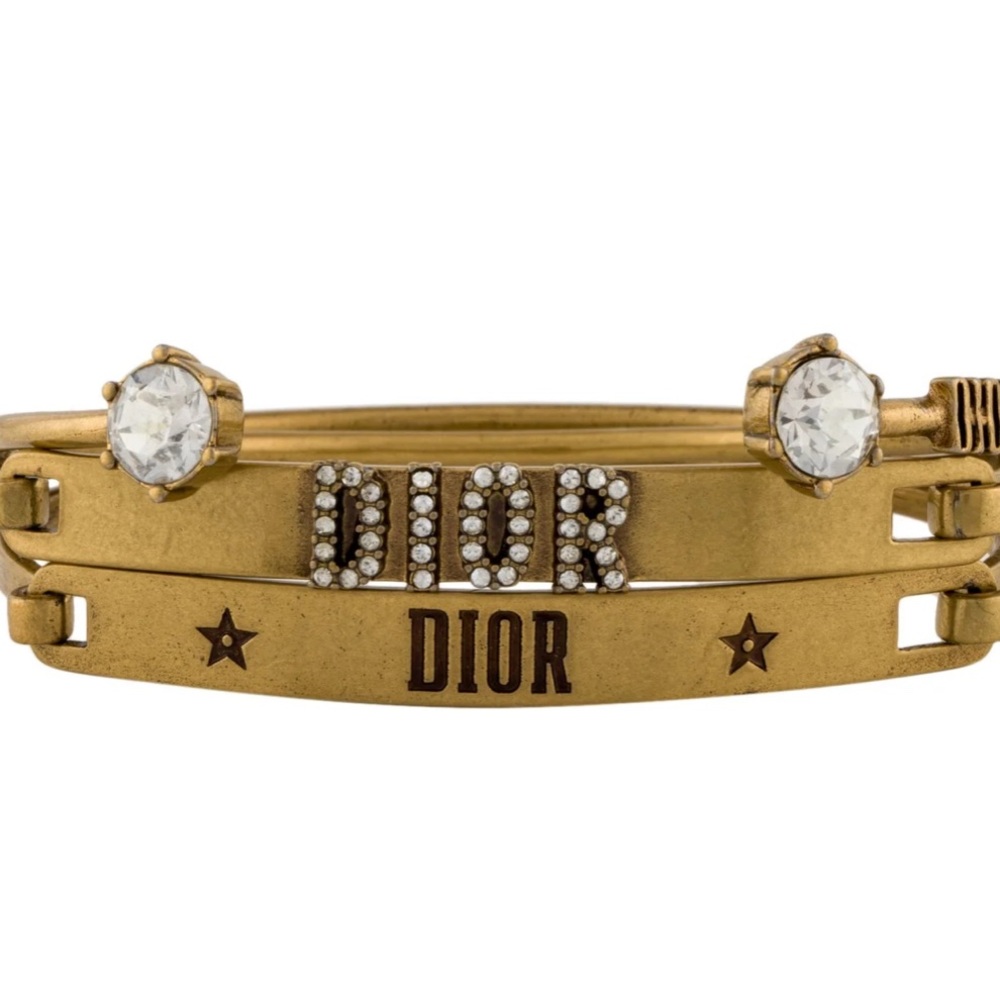 Dior Gold-Tone Star Bracelets